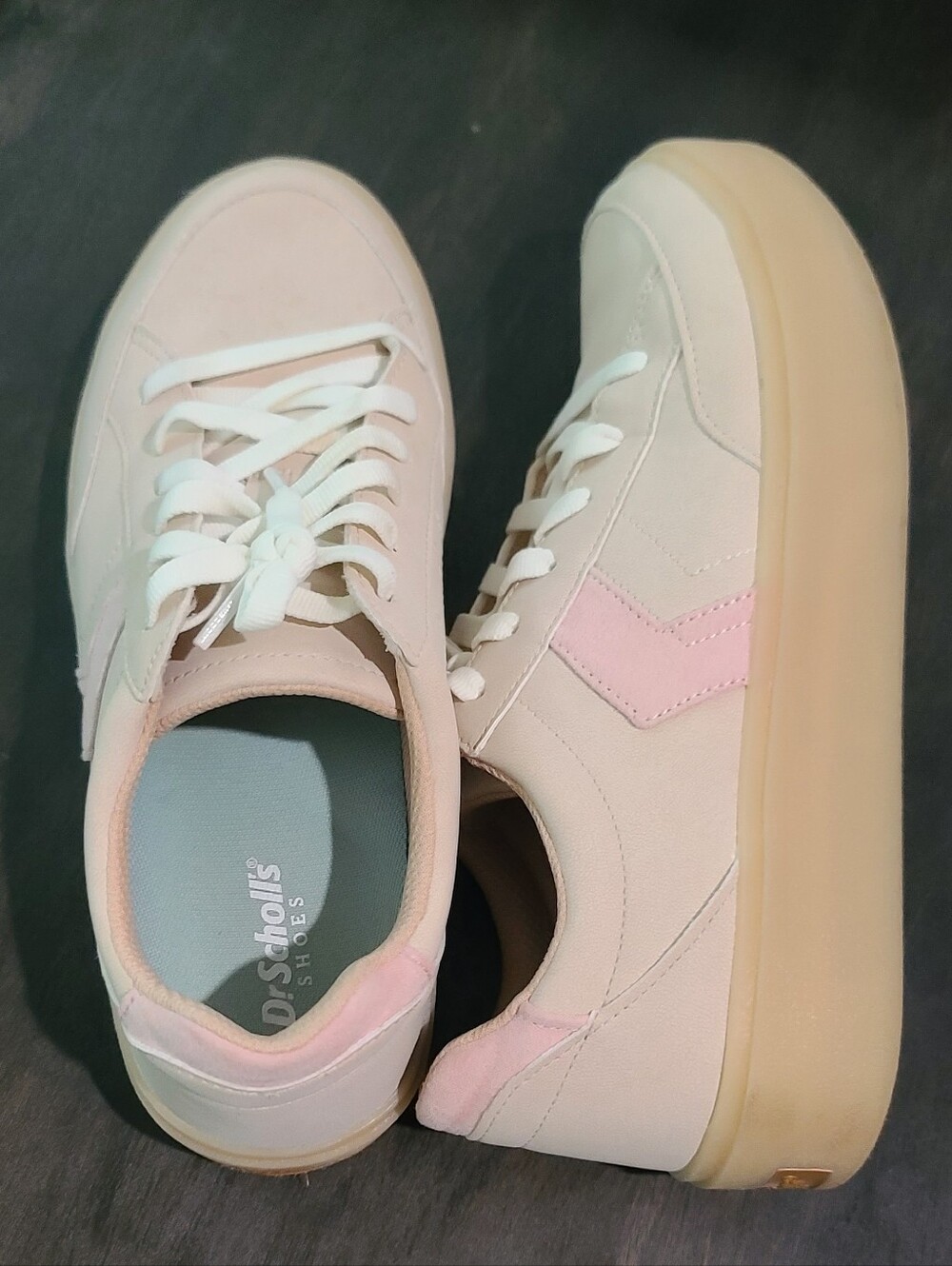 Neutral Dr. Scholl's Madison Lace Sneakers